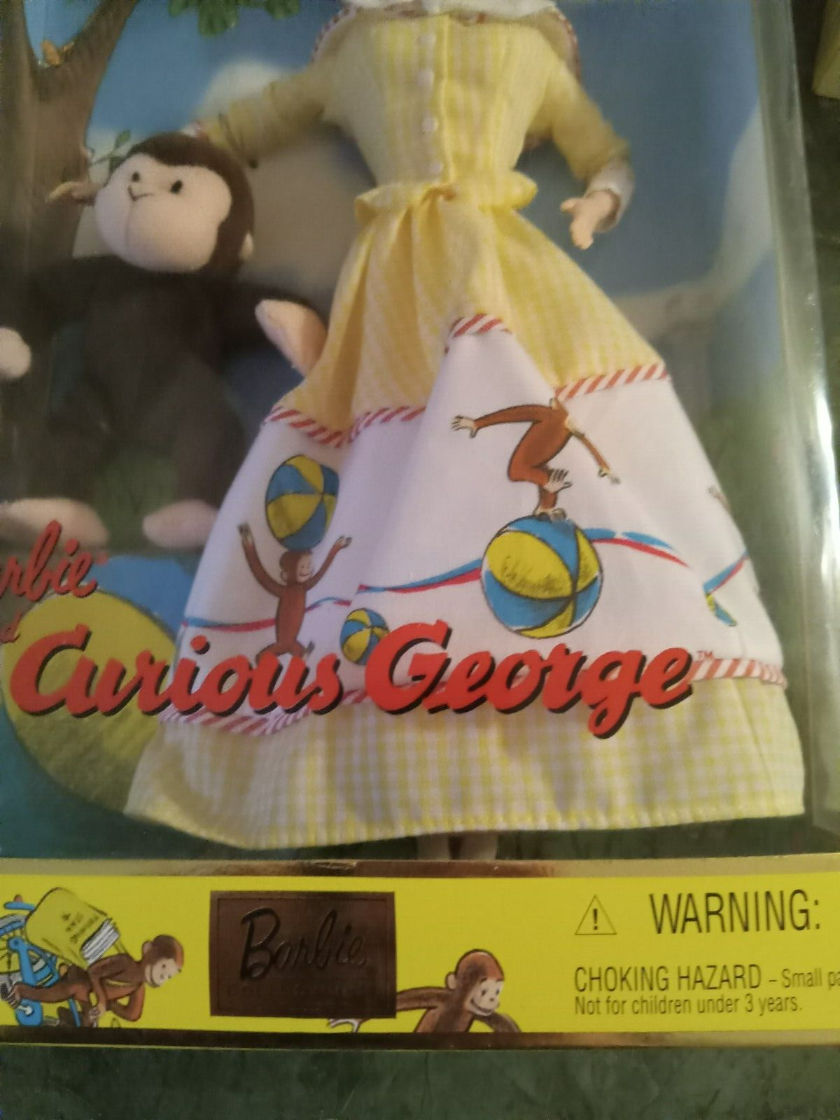 Barbie and Curious George Doll Set Keepsake Treasures Collection 2000 Mattel New
