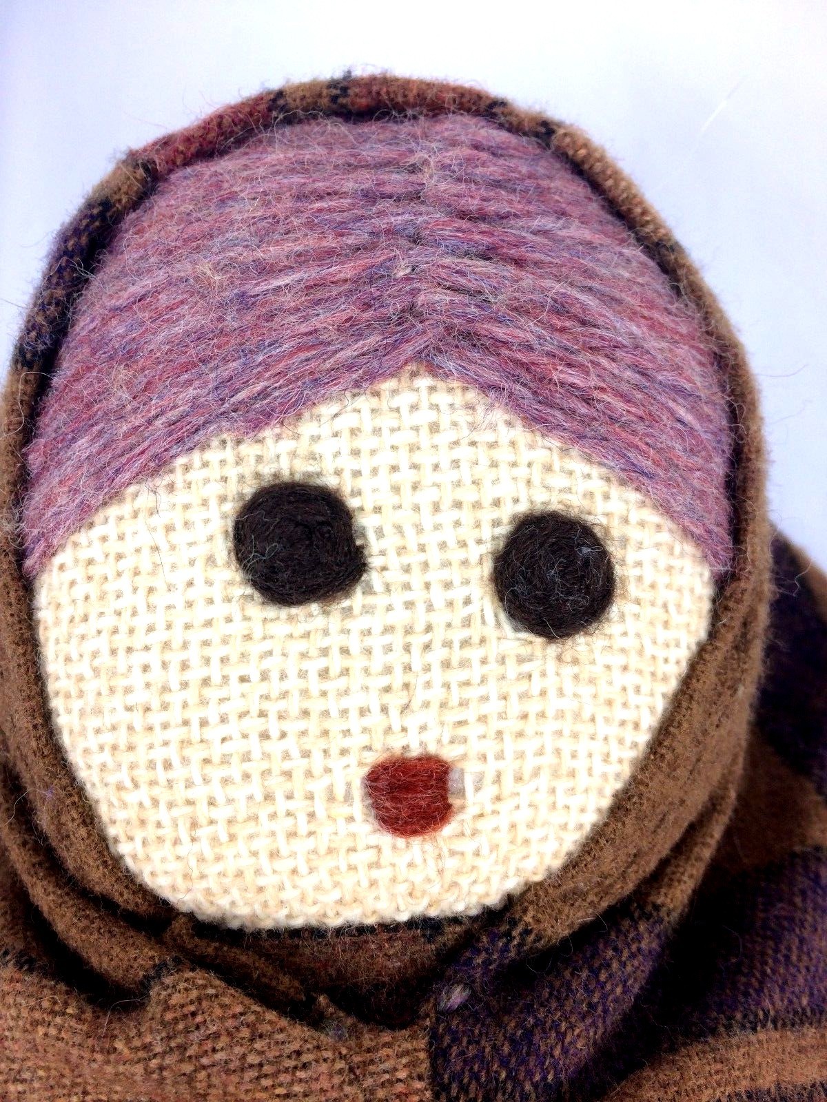 Folk Art Primitive Doll - Handmade - Peasant Woman