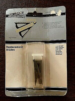 Game Tracker Replacement Blades for Terminator Double Cut Broadheads - 12 Pack