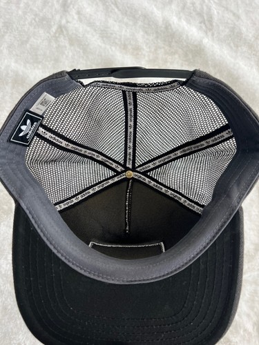 Adidas Originals Snapback Hat Cap Trucker Style Streetwear Hype Gray Brown 🔥