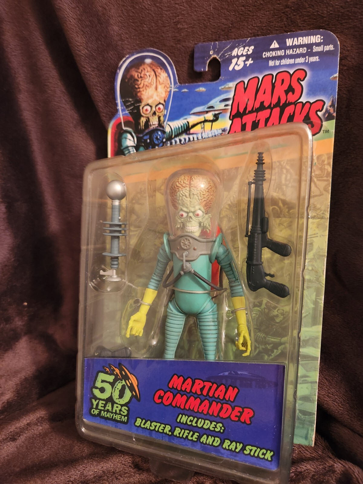 アメコミ MEZCO Mars Attacks 50 years of Mayhem Mars Attacks Martian Commander Figure 50 Years Of Mayhem