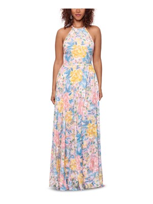 Женское розовое вечернее платье BETSY & ADAM с юбкой-запахом на подкладке Petites 12P