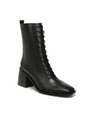 

SAM EDELMAN Женские черные кожаные ботинки на каблуке с язычком Westie, Черный, H8574L1