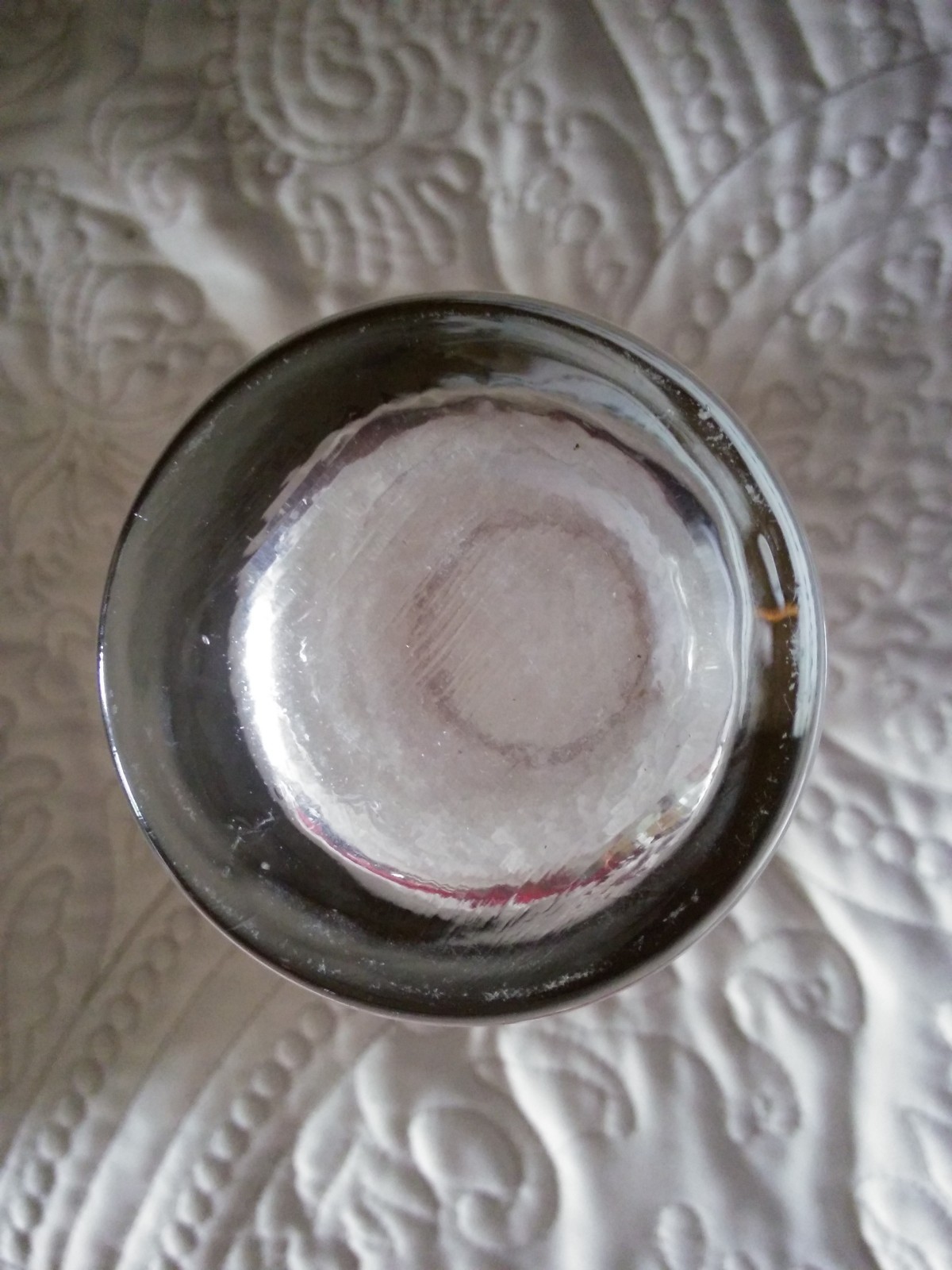 German Wine/Beer Gold Rim Glass Mei Badekur Innen undaussen 0.5 L