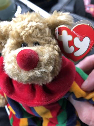 1993 Ty Beanie Baby “piccadilly” Clown Bear Top 30 Beanie
