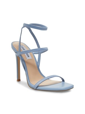 

STEVE MADDEN Женские голубые эластичные слипоны Nectur с квадратным носком на шпильках 11 м, Light blue, NECT01S1