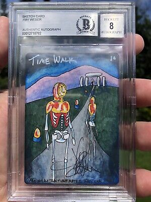 TIME WALK, ARTIST SKETCH, MAGIC MTG, POWER 9, AMY WEBER, BAS TIME WALK, ARTIST SKETCH, MAGIC MTG, POWER 9, AMY WEBER, BAS