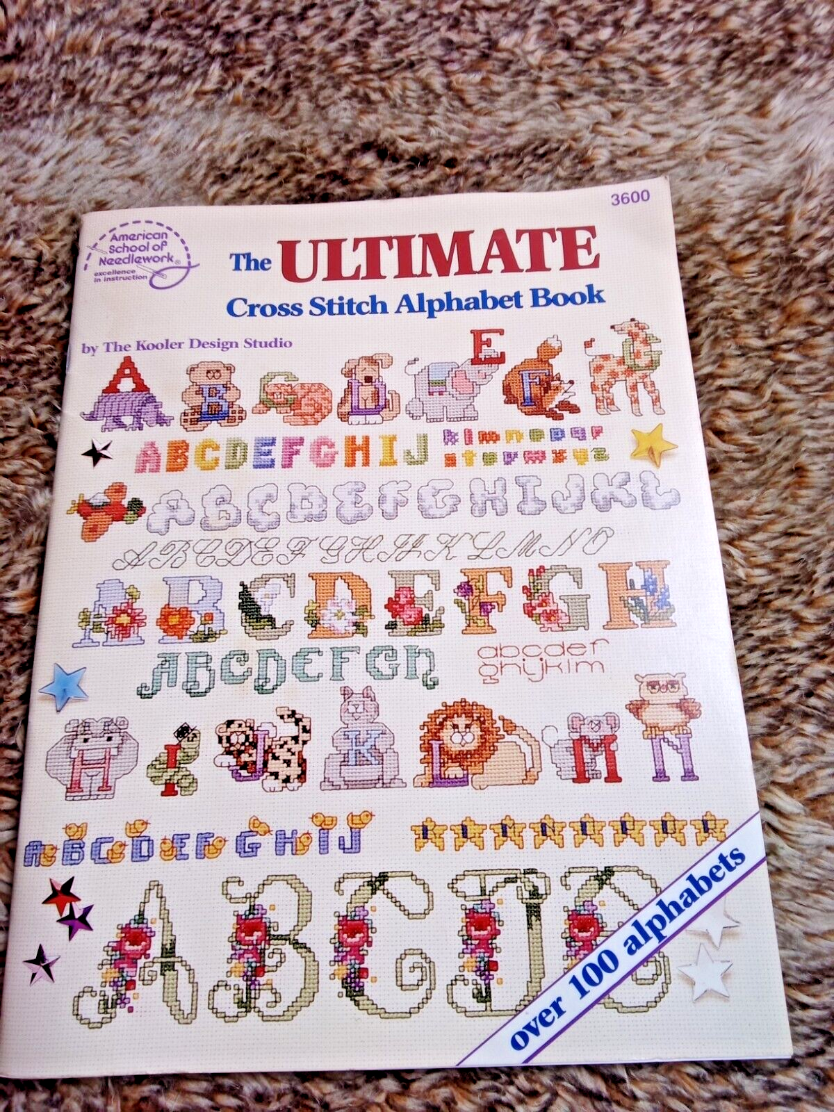 Vtg The Ultimate Cross Stitch Alphabet Book, Kooler Design