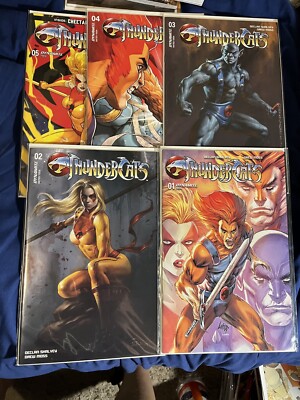 Thundercats # 1, 2,3,4,5 All NM And First Prints, Liefeld Cover #1, By Dynamite