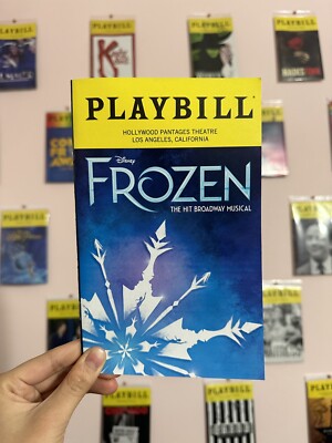 DISNEY FROZEN 2019 National Tour PLAYBILL Los Angeles Hollywood Pantages Theatre