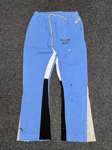 Gallery Dept. Painted Flare Sweat Pants Bright Blue 100