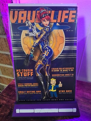 White Widow #3 Signed Jamie Tyndall Fallout Magazine Cover COA Error Print
