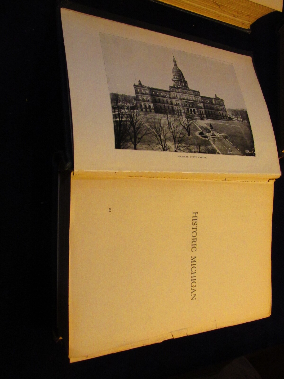 1924 Historic Michigan 3HB Book Set George Fuller Pioneer Historical Society A85