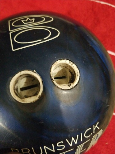 Brunswick Laser 16 pounds bowling ball vintage