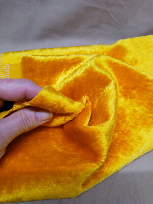Sassy Bears Long Pile Rayon Bear Fur Fabric - GOLDEN YELLOW FQ 19''x26'' (LPR25)