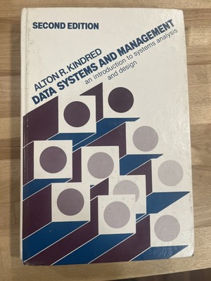 1973 Alton Kindred Data Systems And Management Hardcover 