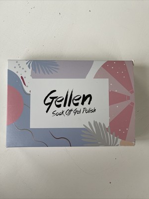 NEW Gellen Soak Off Gel Nail Polish Set of Six 8ml Bottles Various Colors