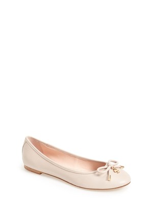 KATE SPADE NEW YORK Женские пудровые розовые кожаные балетки Willa Slip On 6 M