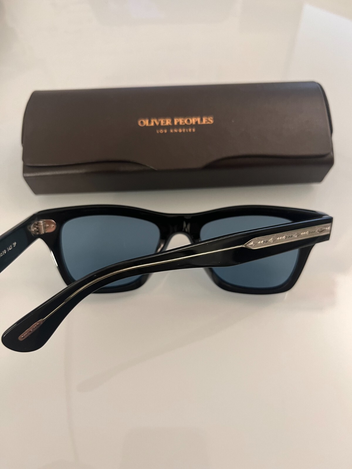 Pre-owned Oliver Peoples Oliver Polarized Sun Ov5393su 49mm Msrp$582 Iver Rare Find In Teal Polarized