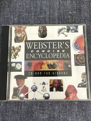 Vintage 1994  Webster's Concise Encyclopedia CD-ROM For Windows