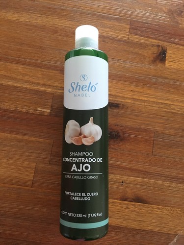 Shelo Nabel Shampoo Concentrado de Ajo 🧄 Garlic Oily Hair Cabello Graso 530ml