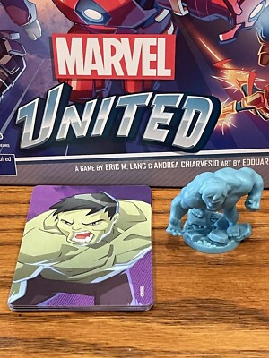 CMON MARVEL UNITED  - HULK Core Game Piece CoolMiniOrNot KS green red gray grey