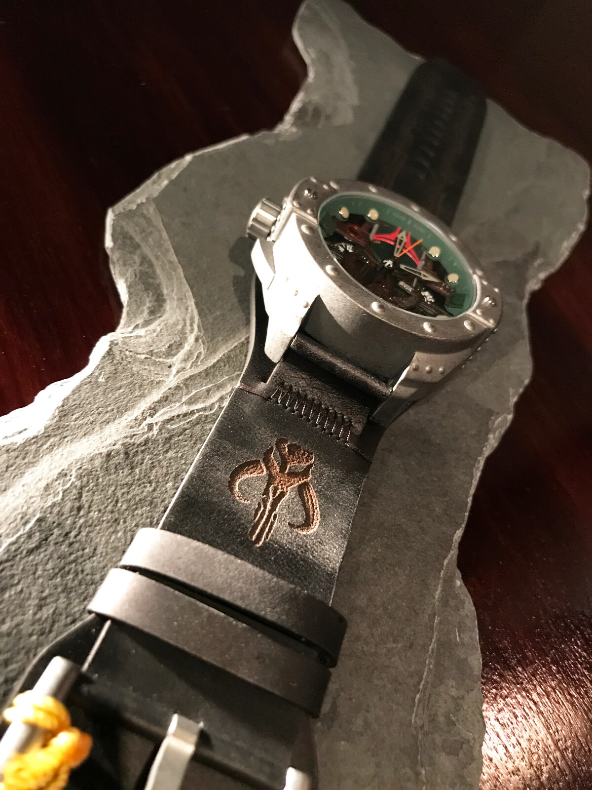 Pre-owned Invicta Boba Fett  Reserve Star Wars Watch 39754 - 52mm Custom Laser Branding