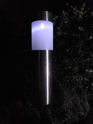 Solar Garden Stake Candle Light (single)/Guylanta/Round/Large