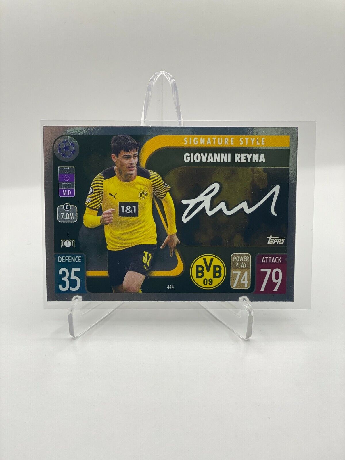 2021 Topps Giovanni Reyna 直筆サインカード レイナ① 2021-2022 Topps chrome UEFA Champions League Giovanni Reyna