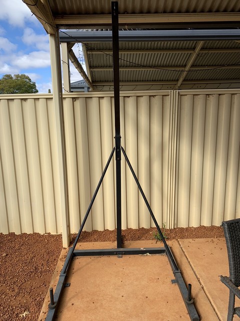 rock boxing bag stand