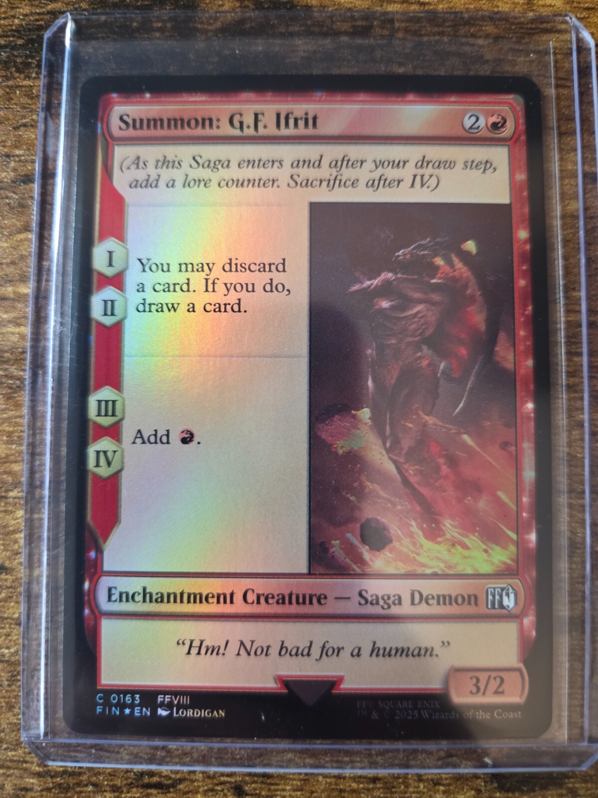 Magic: The Gathering Final Fantasy Summon G.F. Ifrit Foil C