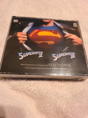 SUPERMAN II & III Soundtrack 3-CD, Ken Thorne, La-La Land, Ltd=3000, SEALED, OOP
