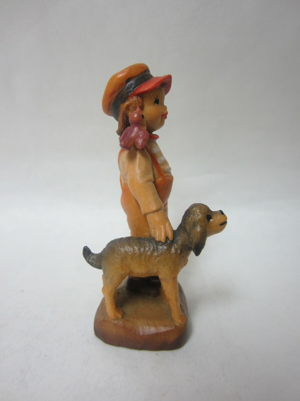 Anri Ferrandiz - High Hopes - Boy - Dog & Bird - Carved Wood 3