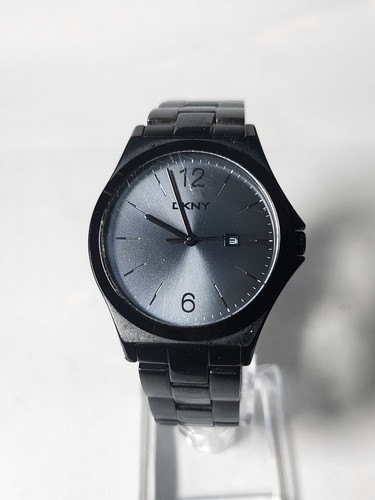 DKNY NY2369 Women's Watch Black Stainless Steel Band New