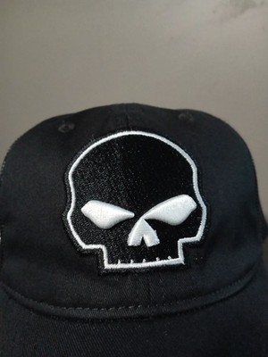 Harley-Davidson Men's Willie G Skull Logo Curved Brim Mesh