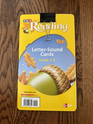 SRA Early Interventions in Reading Letter-Sound 12  Cards Education Level 1-2 ￼