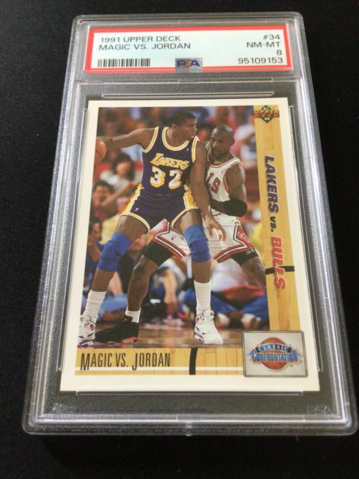 1991 Upper Deck magic vs jordan psa 8 Nm-MINT | eBay