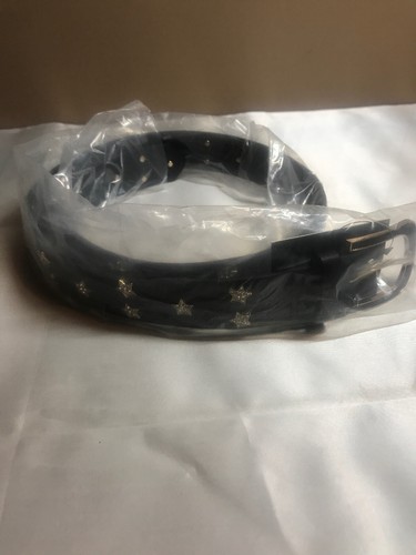 Kamots Beauty Fashion Womens Belt Size Small Black with Stars