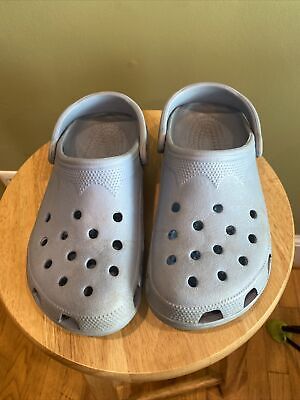 Crocs Classic Clogs Women 8-9  Men 6-7 Casual Shoes Light Blue Slip On