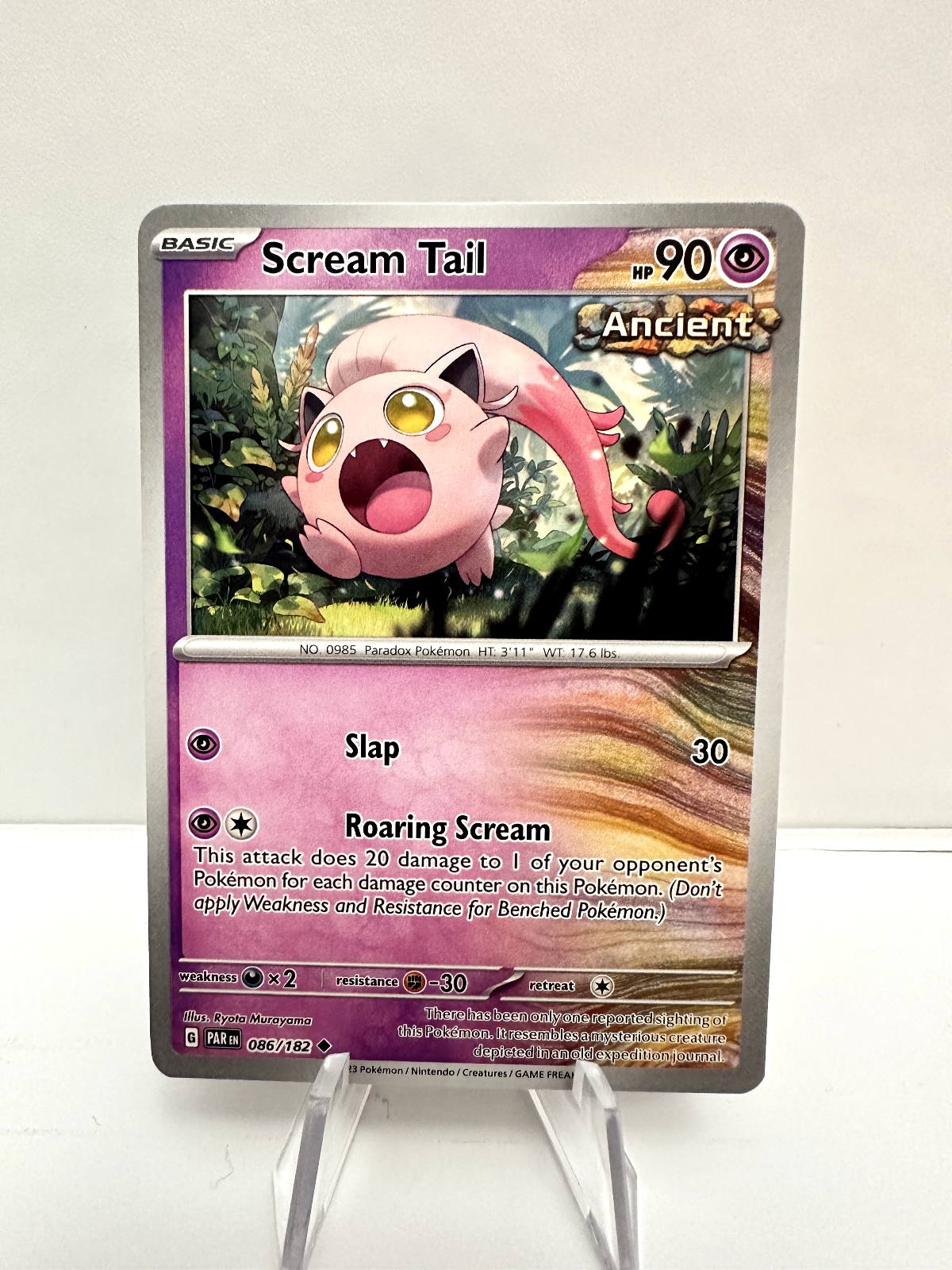 プレスト様 ポケカ Scream Tail 086/182 - Paradox Rift - Pokémon TCG - Uncommon