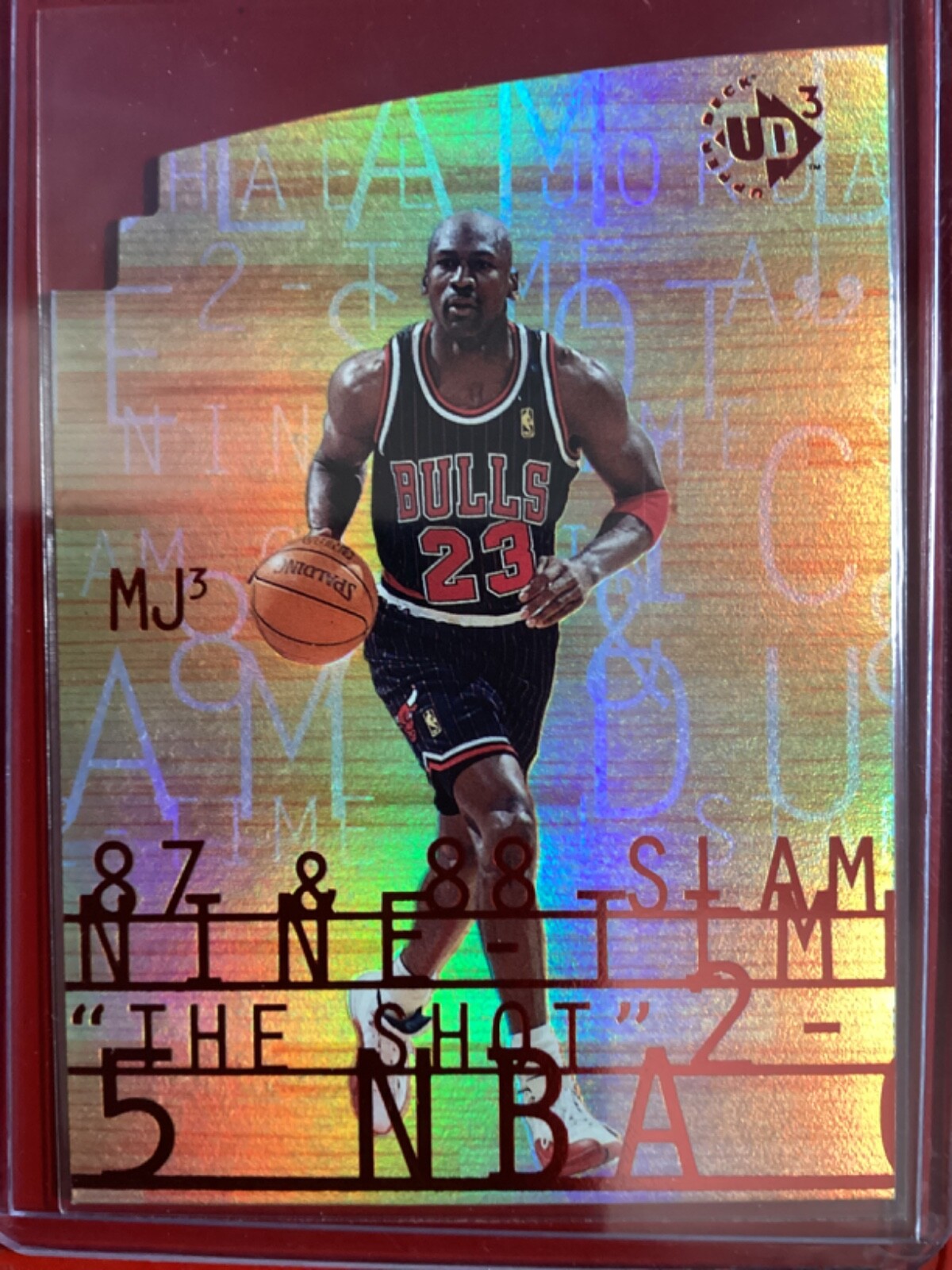 1997年 マイケル ジョーダン MVP 記念プレート UPPER DECK MICHEL