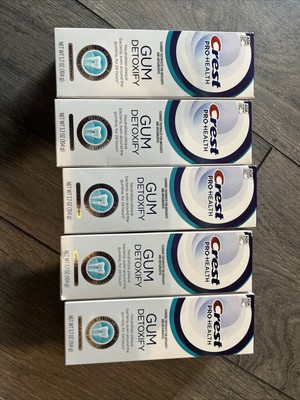 5x Crest Pro-Health Gum Detoxify Gentle Whitening Toothpaste, 3.7 oz Exp 2026