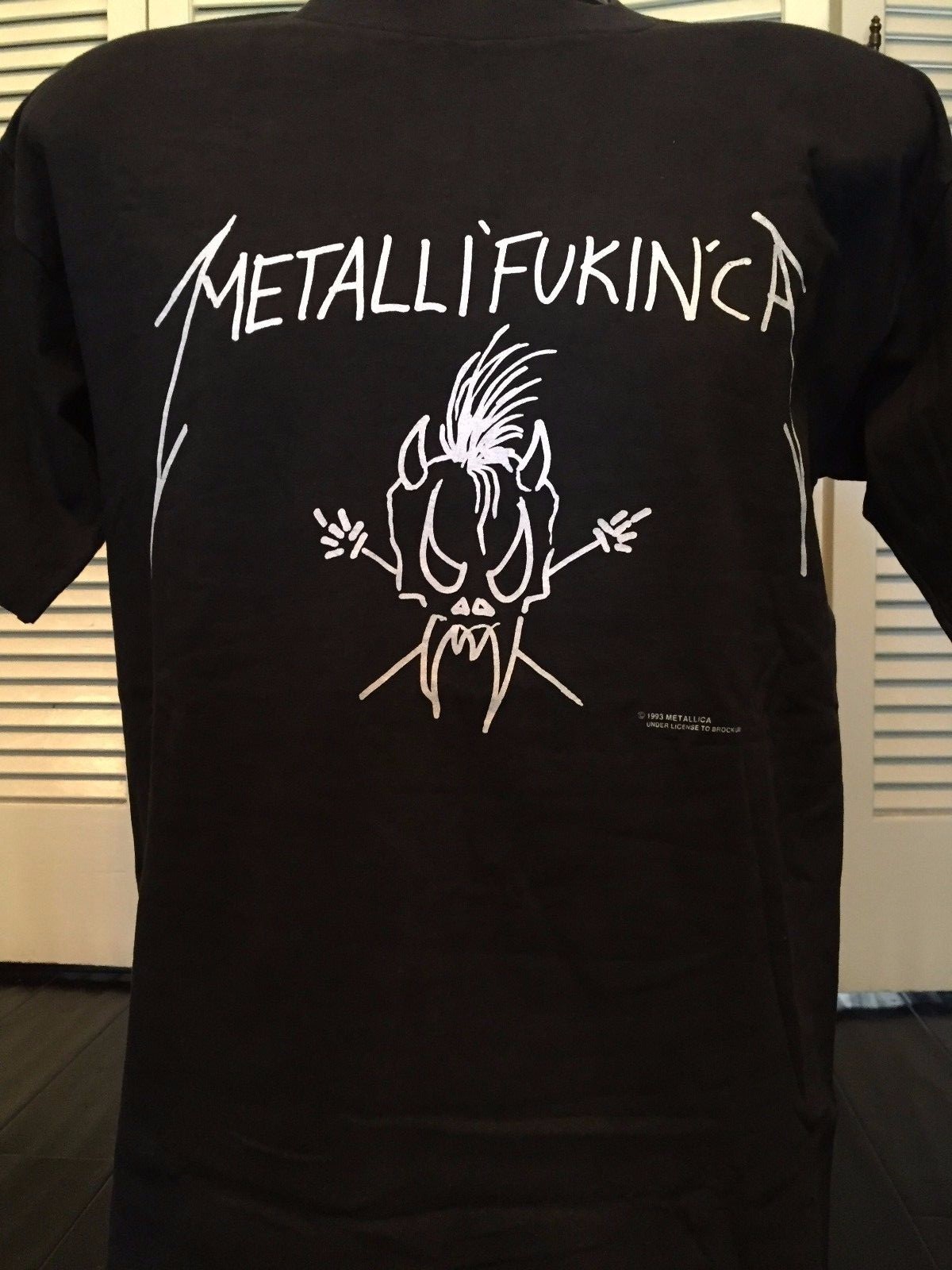 LLICA LLIFUKINCA メタリファッキンカTシャツ Rare 1993 Metallica Metallifukinca Tour Shirt Size M/L Rock