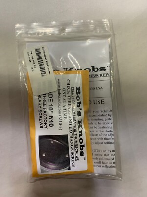 Bob's Knobs Collimation Thumbscrews Meade 10'' f/10 (BK M10 F10)