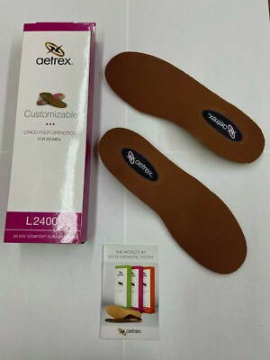 Aetrex Women's L2400 Customizable Lynco Foot Orthotics-Insoles-Inserts-Mozaic