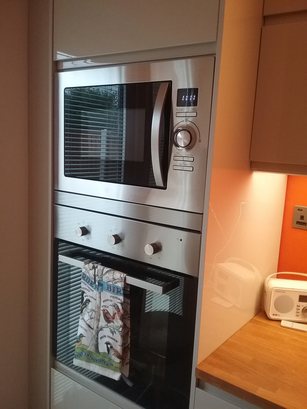 Cookology Stainless Steel Builtin Combi Microwave Oven & Grill