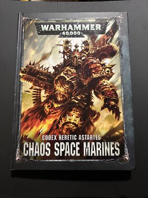 Codex Chaos Space Marines Heretic Astartes Hardback Rulebook Warhammer 40K