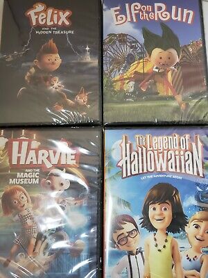 4 Kids DVDs Felix And The Hidden Treasure The Legend Of Hallowaiian Harvie...