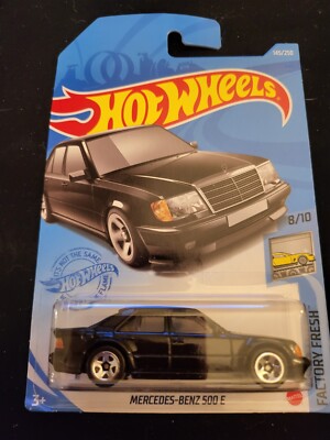 2021 Hot Wheels #145 Factory Fresh 8/10 MERCEDES-BENZ 500 E New Black WORLDWIDE
