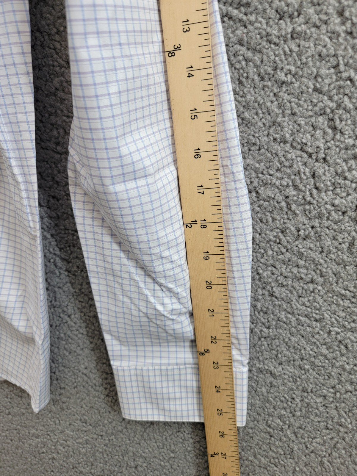 Calvin Klein Steel + Regular Fit Stretch Dress Shirt Men's 17.5 34-35 Blue L/S - Picture 5 of 19